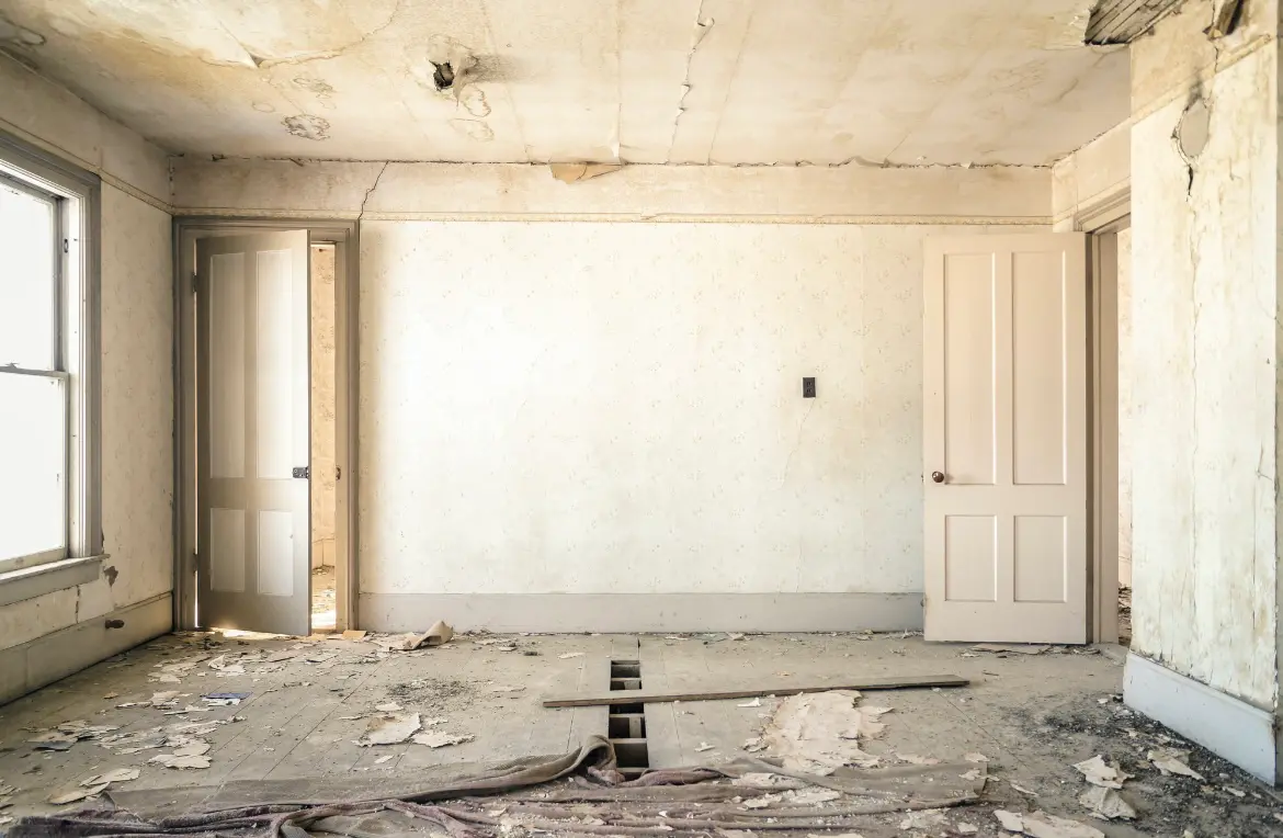 Waste disposal crew managing a cleanout project in Harvey