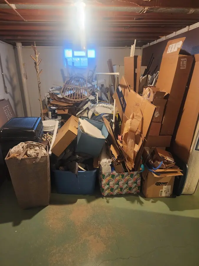 Roll-off dumpster container at job site for Construction Dumpster Rental in Harvey